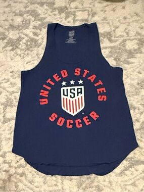 Team USA USWNT Soccer Tank Top Women’s Small Navy Official Merchandise